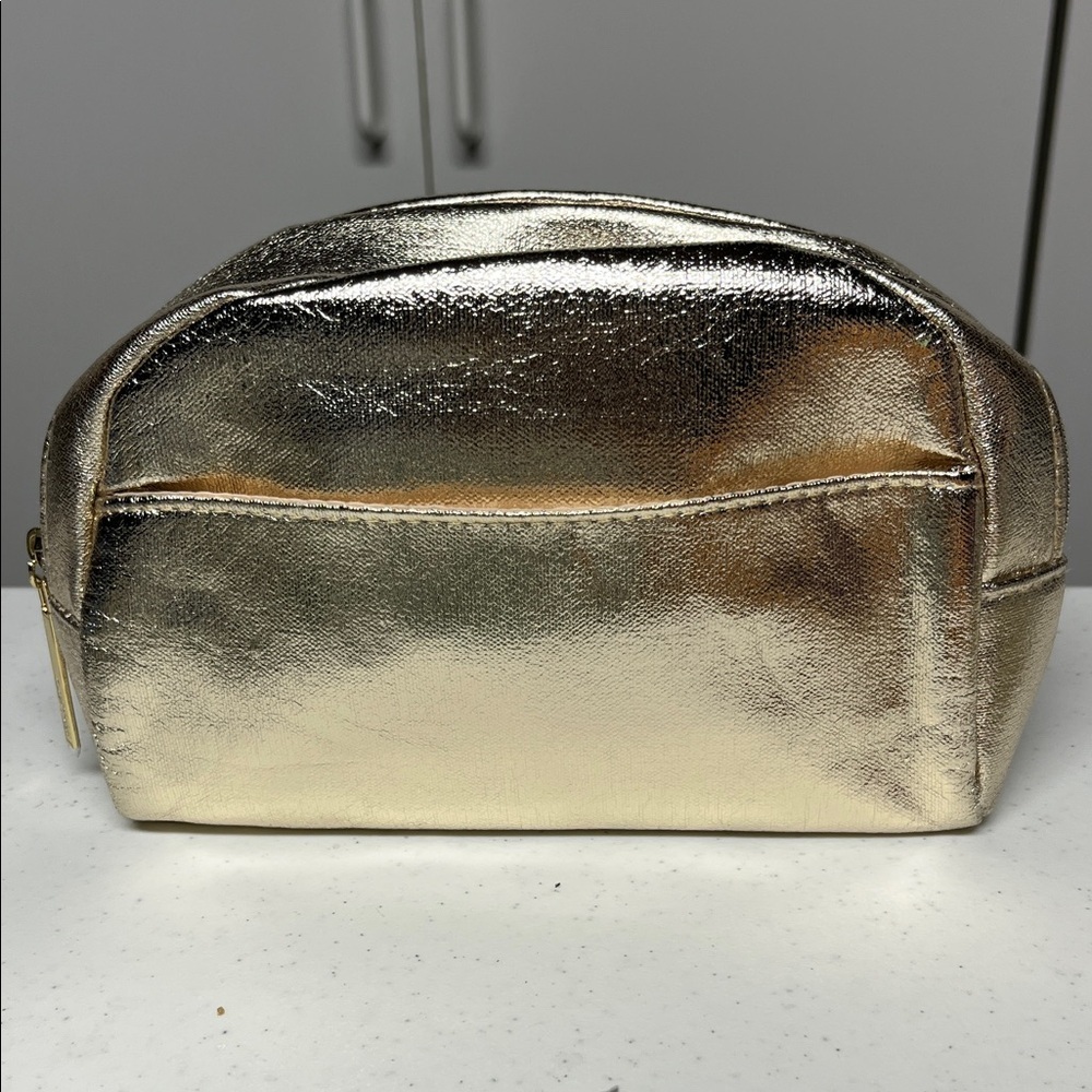 Shiny Gold Cosmetic Bag Purse
